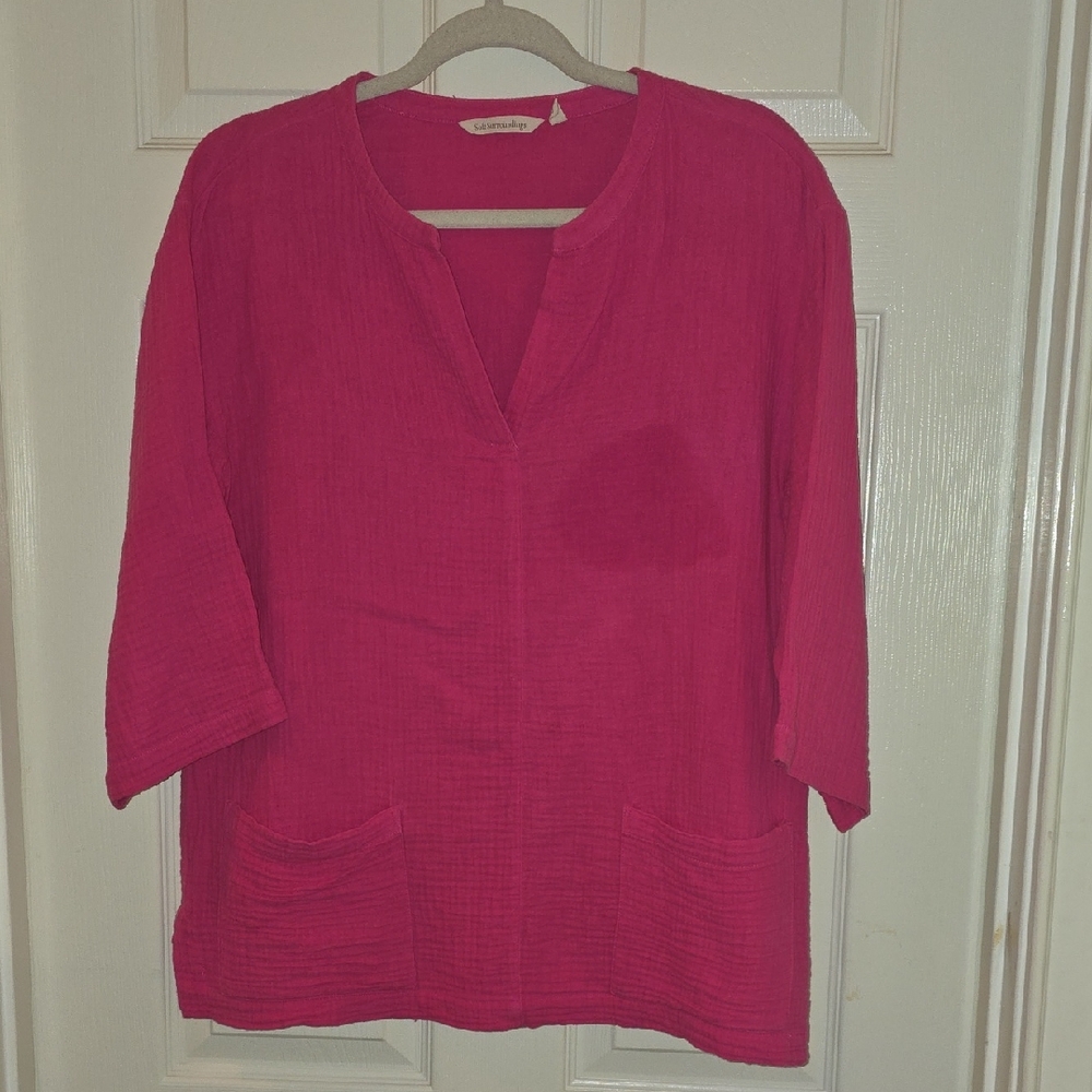 Soft Surroundings Fuchsia Tunic‎ Top